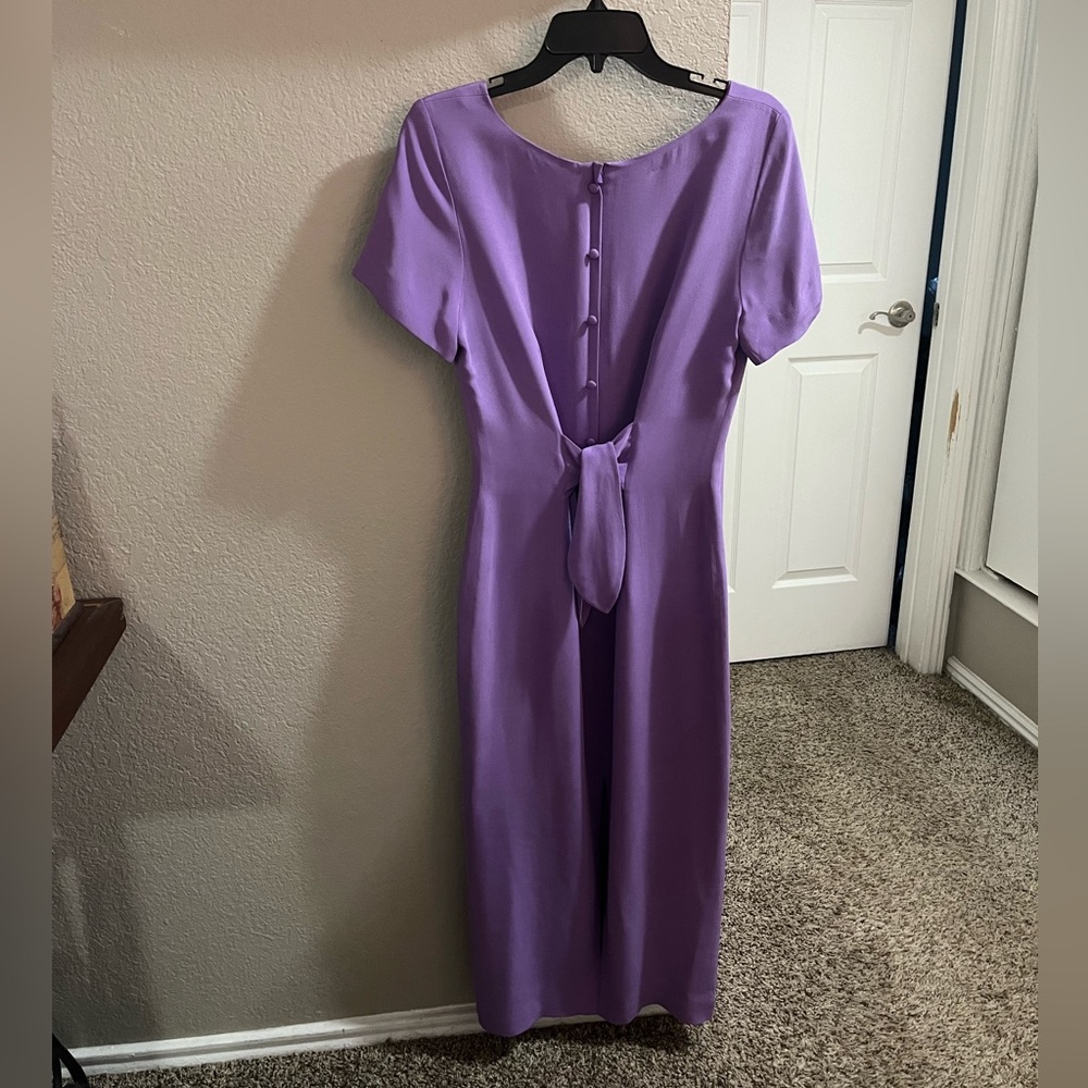 Vintage Lilac 100% Silk Purple Dress Sz. 8